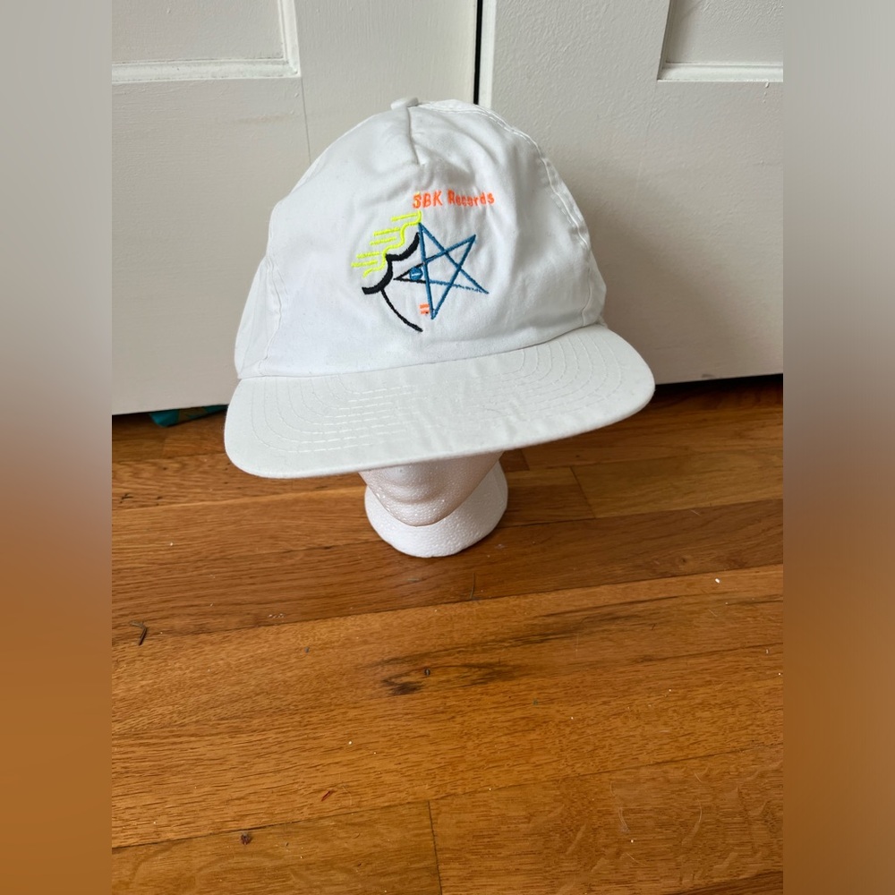 SBK Records Embroidered Records Cap